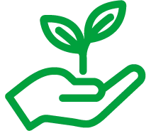 An icon representing sustainable land and slope management